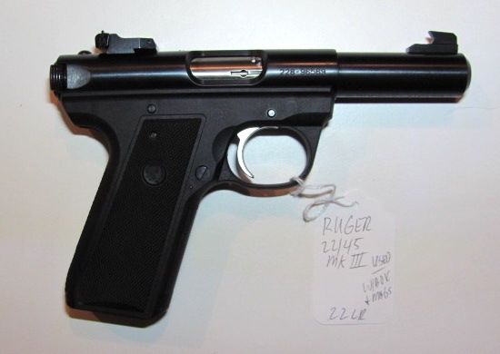 Ruger 22/45 MKIII .22LR pistol w/box &amp; 2 mags