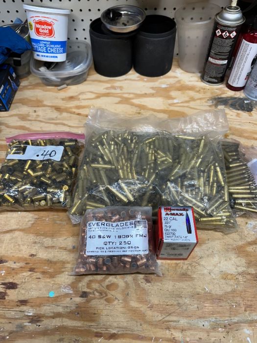 .223/ 40 cal bullets & brass