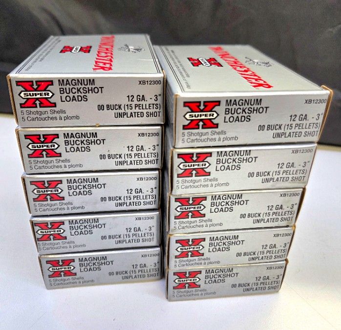 12ga 3&quot; Magnum 00Buckshot 50 rounds