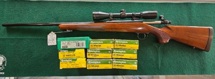 REMINGTON 700 35 WHELEN W/SCOPE,AMMO,DIES,&amp;BRASS