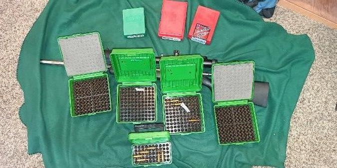 400+ rounds, ammo cases included