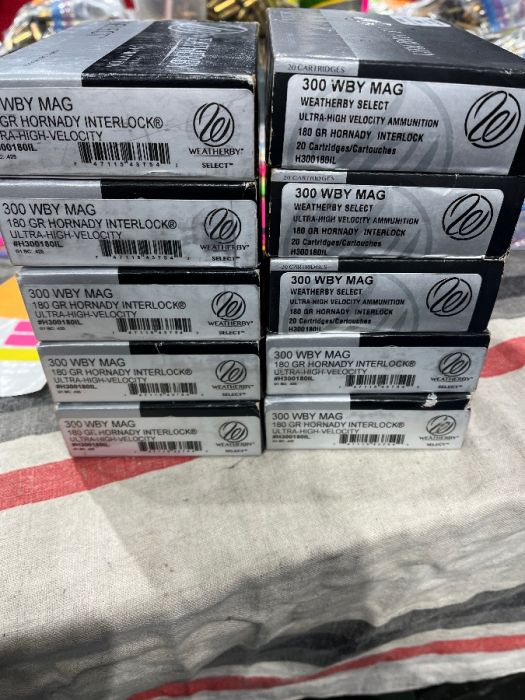 300 WEATHERBY once fired BRASS casings 