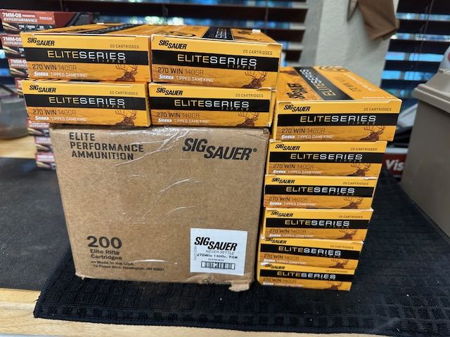 270 Winchester 140 Gr. Sig Sauer Elite Series