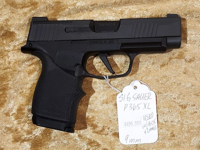 Sig Sauer P365 XL 9mm pistol w/ night sights