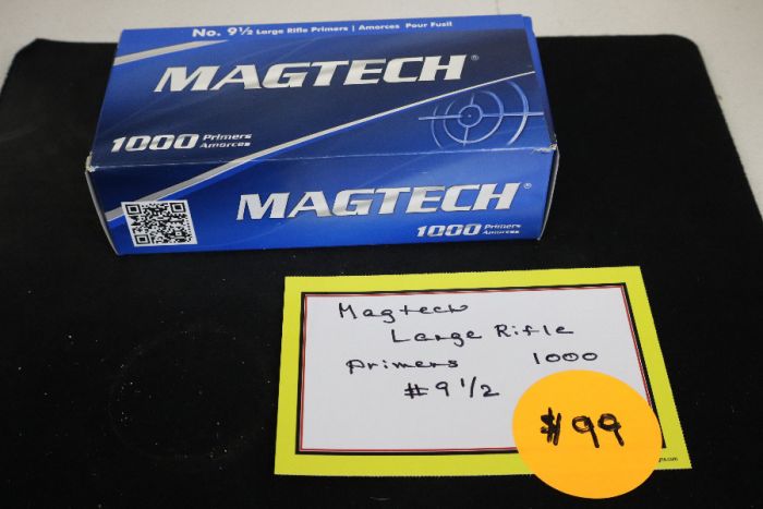 MAGTECH LARGE RIFLE PRIMERS BOX OF 1000 $99