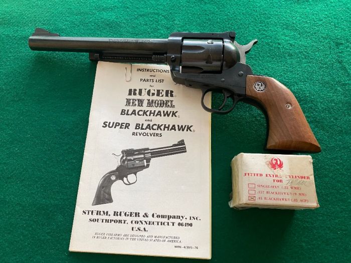 Ruger New Model Conv. Blackhawk 45LC and 45ACP