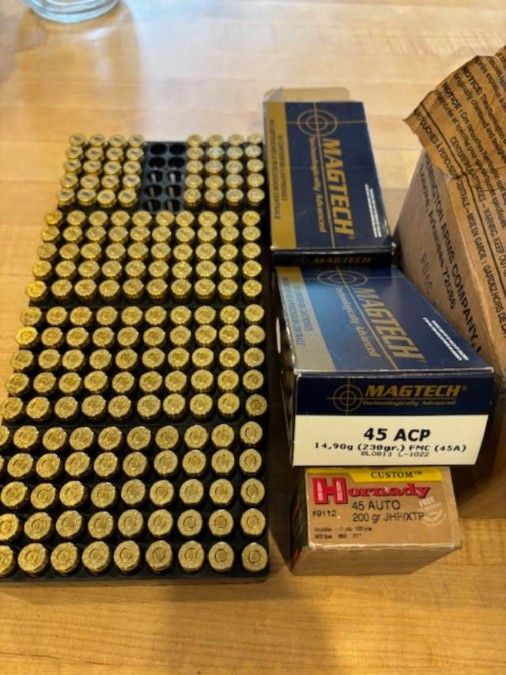 700 Rds of 45 Auto Ammo