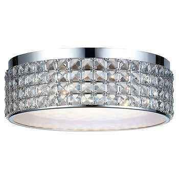 DSI Lighting Crystal Ceiling LED Flush Mount Dimma
