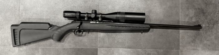 Ruger American .22 WMR bolt action rifle and scope