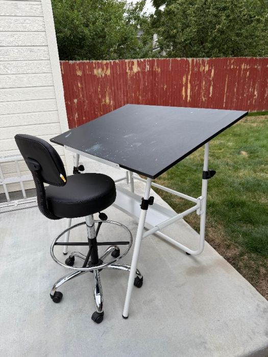 Adjustable Art Table w/ Stool