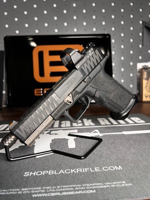 USED Zev OZ9 Socom Grey/Black Threaded w/Luepold 