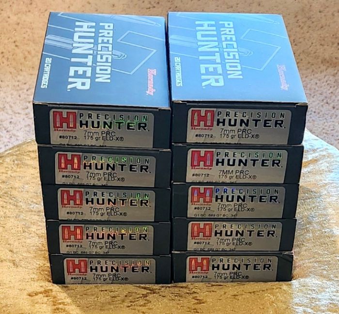 Hornady Precision Hunter 7mm PRC 175 gr ELD-X ammo