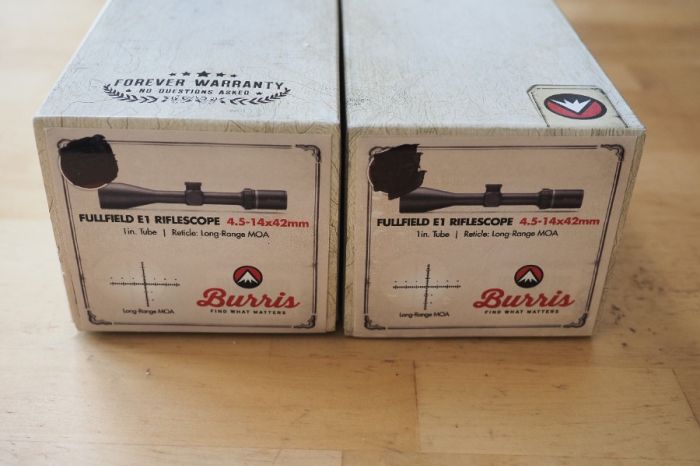 Burris Fullfield E1 4.5-14x42mm MOA reticle Scope