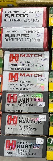 Hornady 6.5 PRC Ammunition PRICE DROPPED