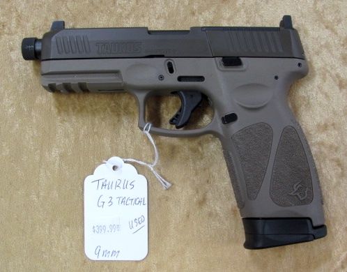 Taurus G3 Tactical 9mm Optics Ready Pistol Used