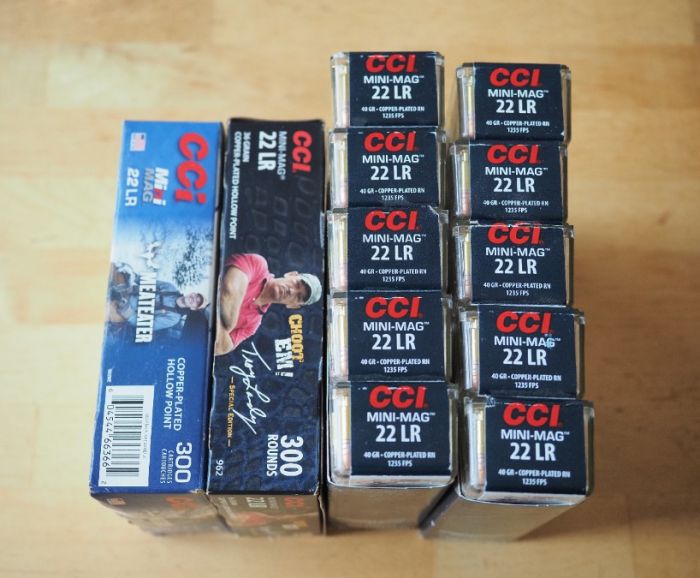 1600 rounds of CCI 22 LR Mini-Mag