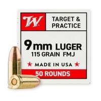 Winchester or New Republic 9mm Luger 115 Grain FMJ