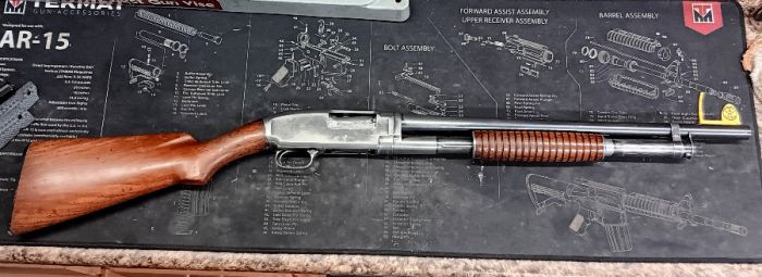 12GA Winchester Model 12, great for HD SASS