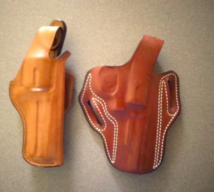 Leather 4&quot; Revolver Holsters For K or L Frames
