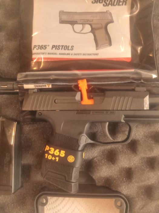 New in Case Sig Sauer P365. 9mm. 10 rds. Two clips