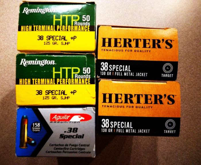 250 rounds of factory.38 Special Ammo