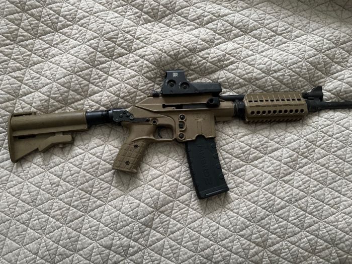 Keltec AR-15 with AK style action