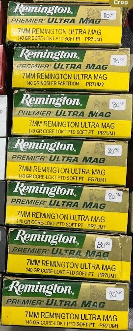 Remington 7mm RUM ultra MAG core lok NOSLER 