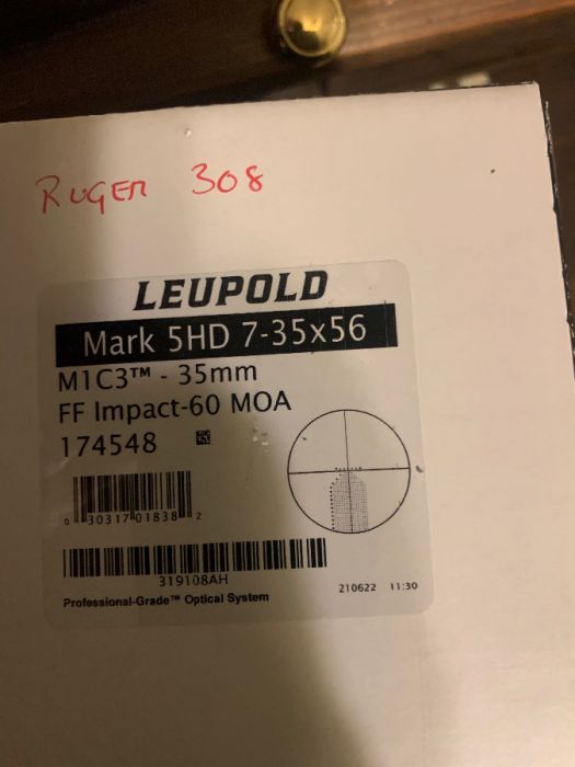 Leupold mark 5 HD 7-35x56 