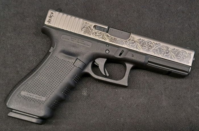 GLOCK G17GEN4 9MM TALO STAINLESS /ENGRAVED $595