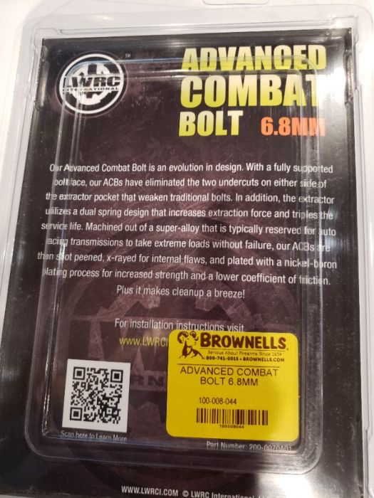 LWRCI Advanced Combat Bolt 6.8mm SPCII