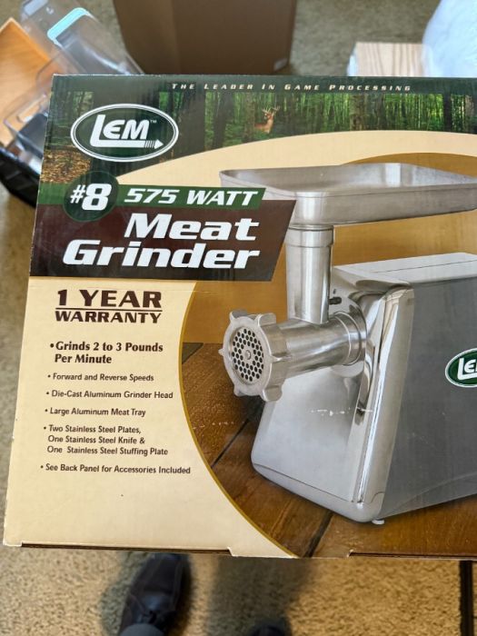#8 Lem meat grinder still in the box