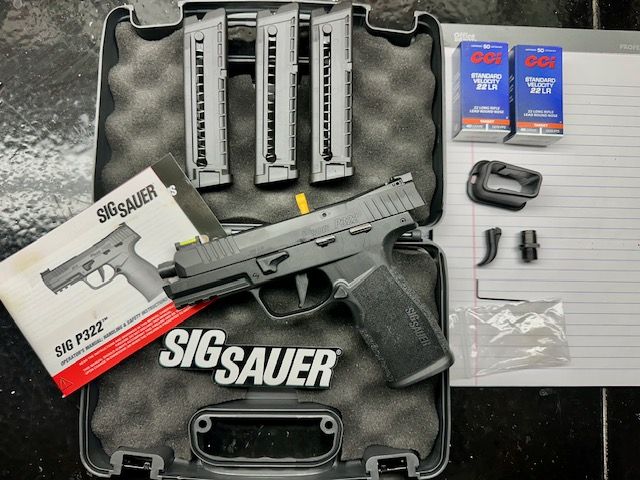Sig Sauer P322 (22LR) with Extras