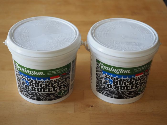 2800 rounds of Remington 22 LR HV Golden Bucket 