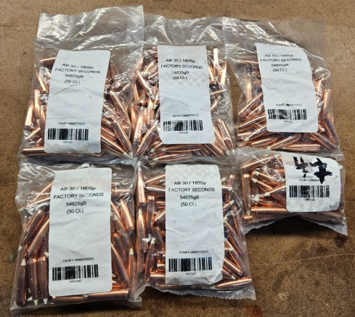 30cal 180Gr Nosler Accubond &amp; Peterson 300wm brass