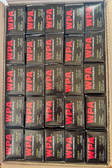 7.62x39 WPA WOLF 123 gr. *Hollow Point* 500 rounds