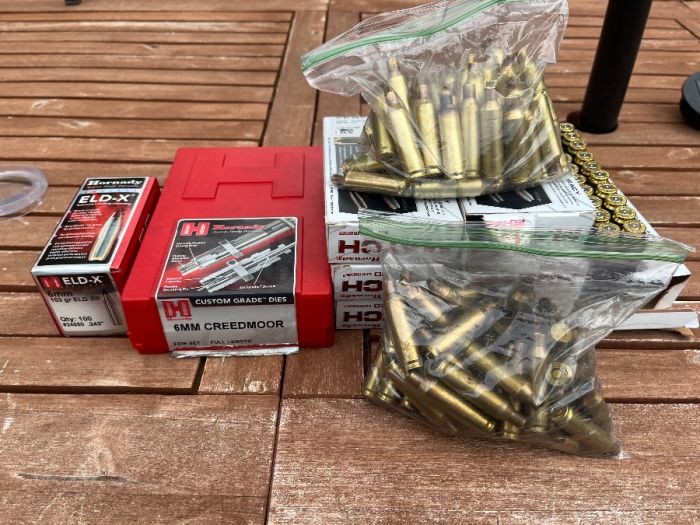 Hornady 6 Creedmoor dies and brass