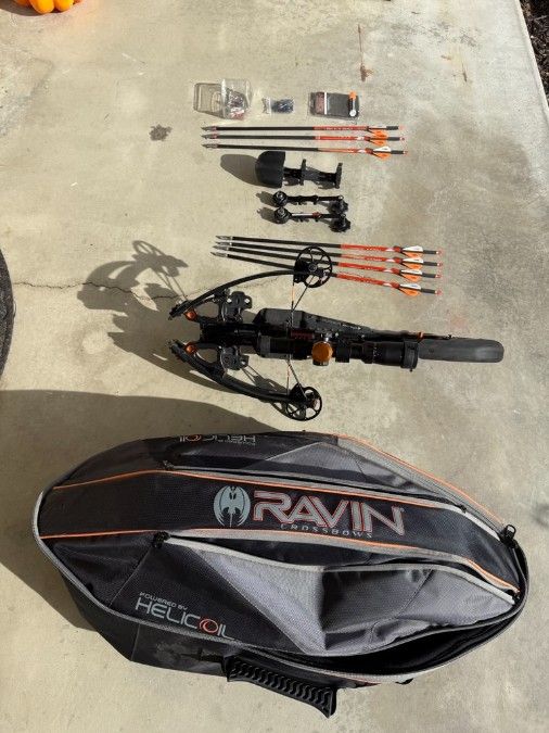 Crossbow, Ravin R26X, w/ Scope, Case, and extras