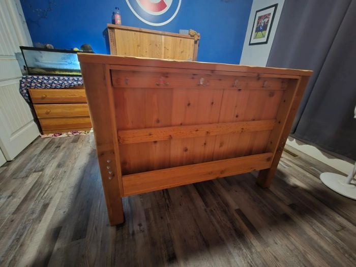 Sturdy Full size wooden bed frame