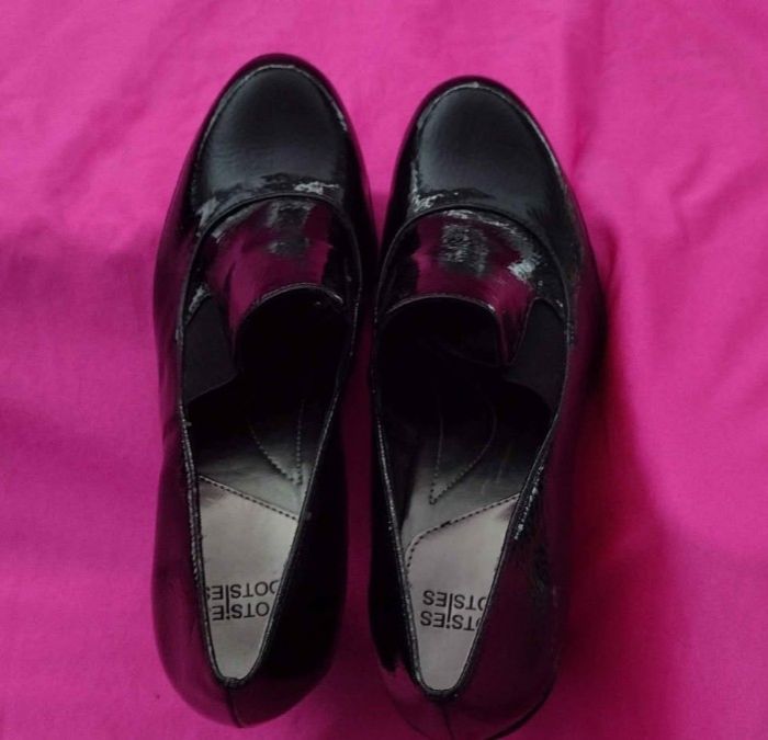  Mootsies Tootsies Vintage Women&#039;s Black Leather P