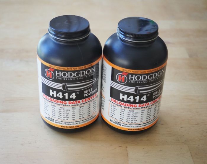 Two 1 lb factory sealed cans of Hodgdon H414