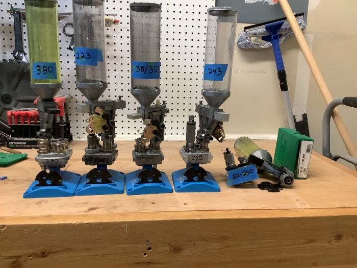 Complete die sets for Dillion 550 press