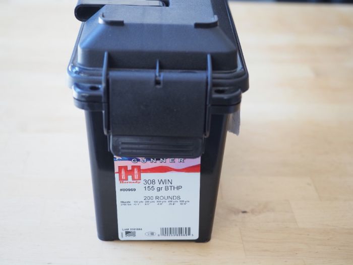 100 rounds of Hornady Match 308 Win 155 gr BTHP