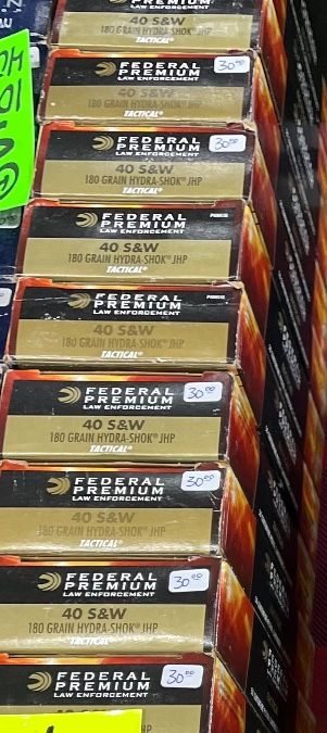 Federal premium LAW ENFORCEMENT 40 S&amp;W ammo