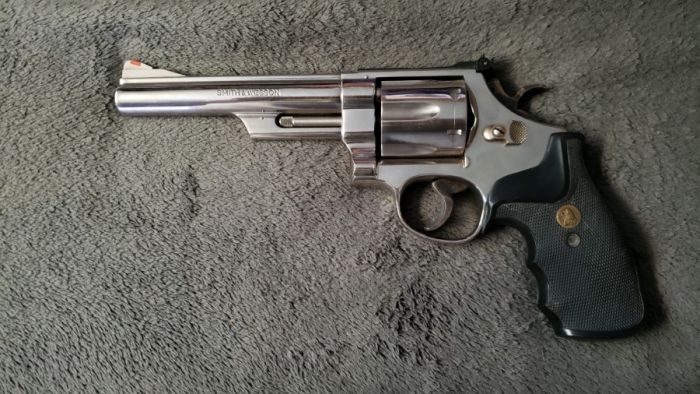 Vintage S&amp;W Model 29-2 6&quot; Nickel .44 mag, Pinned &amp;