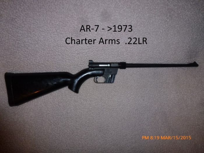 Charter Arms AR-7 Explorer .22 Breakdown backpack
