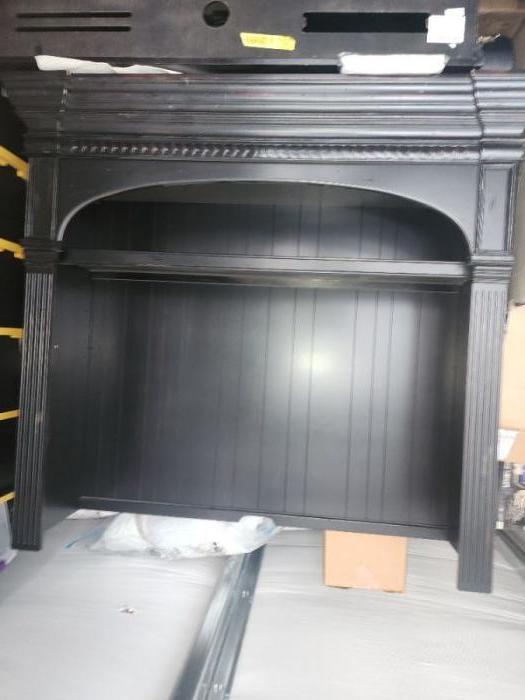 TV cabinet (stored upside down on top of lower cabinet)