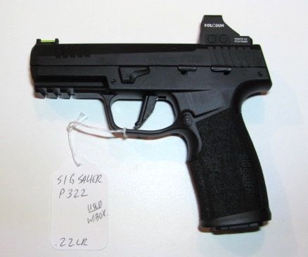 Sig Sauer P322 .22 LR pistol w/ Holosun optic