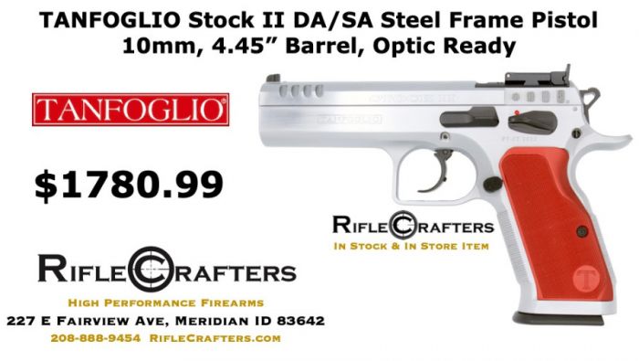 Tanfoglio Stock II Optic Ready DA/SA Steel Frame 