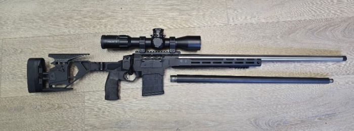 Seekins M2 Hit 6mm cr and Spartan 22mm cr barrel 