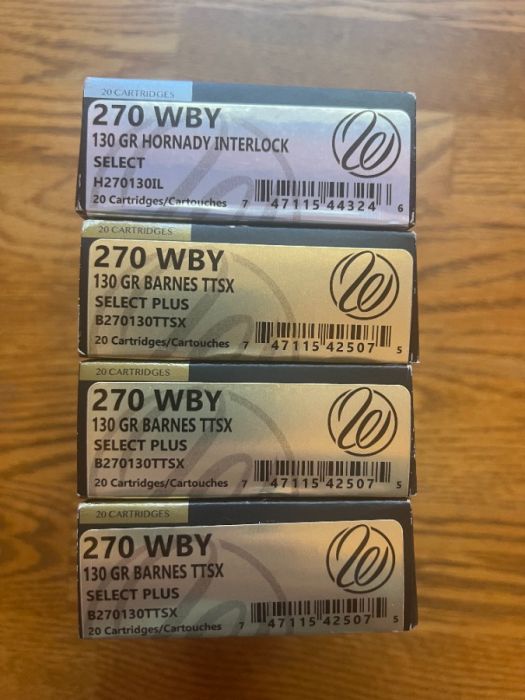 270 WEATHERBY AMMUNITION